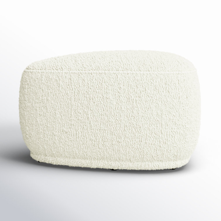 ^_^ 　NOANA ottoman Ivory Ottoman | Bennett | House of Noa